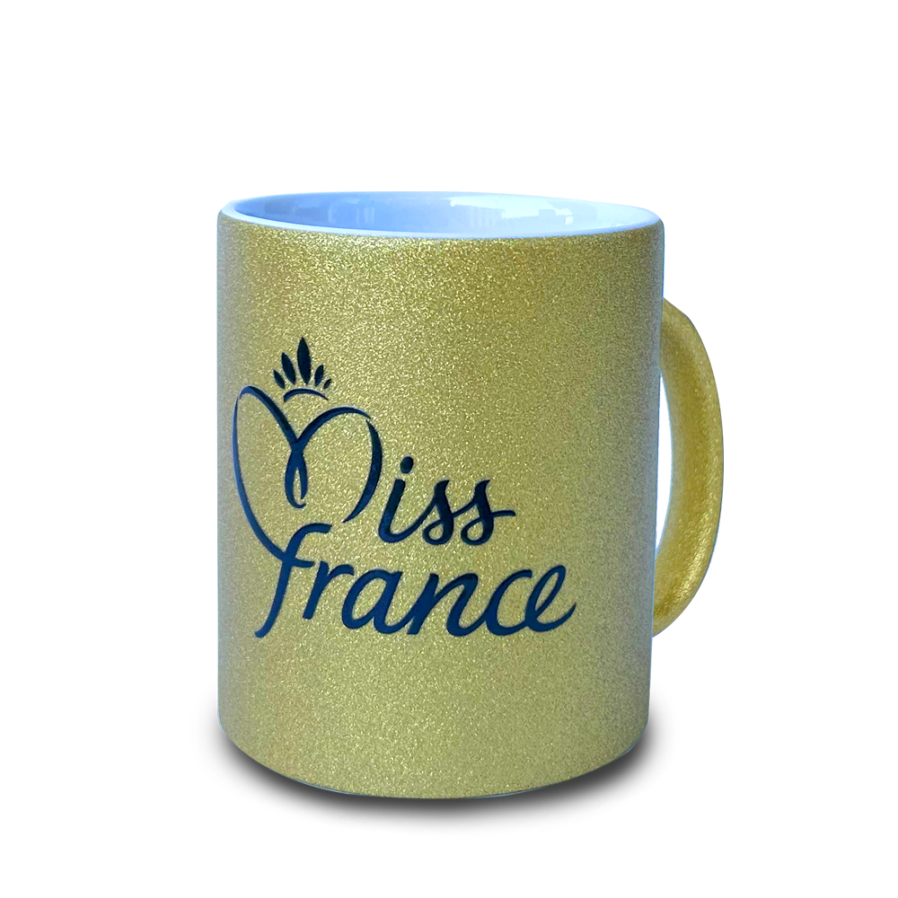 Mug doré paillettés